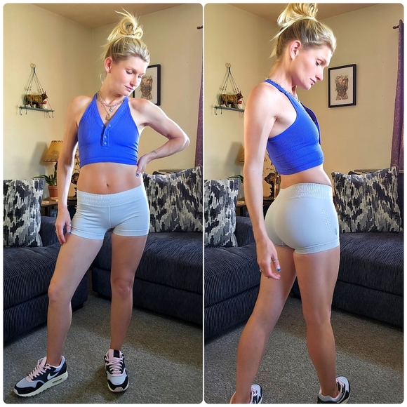 NWOT FP Movement Good Karma Micro Short in Grey - Picture 7 of 8